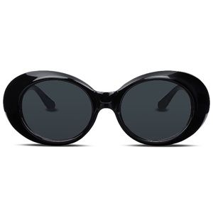 Jackie O. Black Sunglasses Oversized Clout Goggles